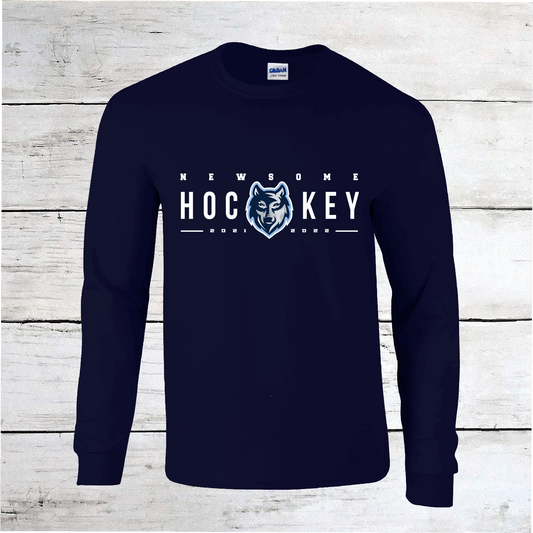 Newsome Hockey Brag Wear 2021-2022 Long Sleeve Shirt (Navy)