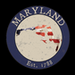 Maryland MD American Flag T-Shirt