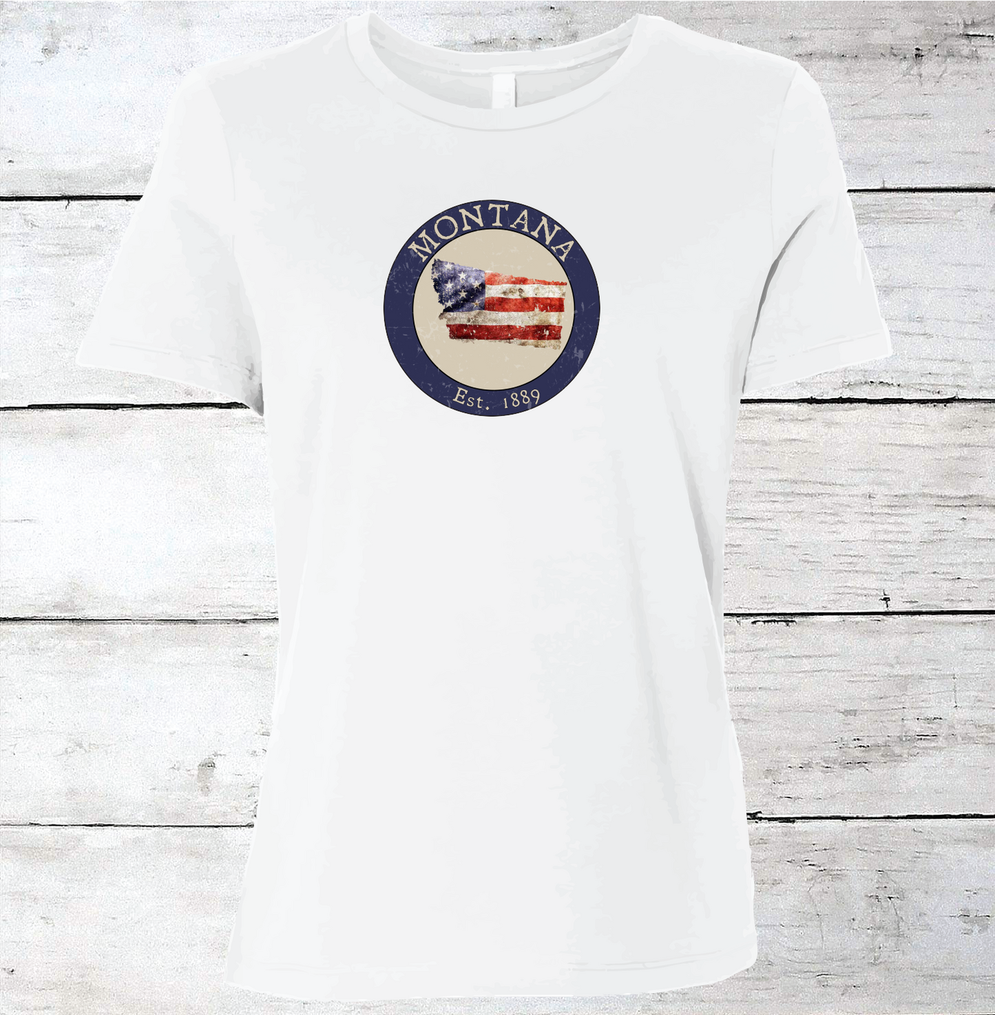 Montana MT American Flag T-Shirt