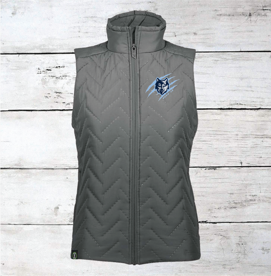 Newsome Hockey Wolf w/ Claws Brag Wear 2022-2023 Women's Quilted Vests