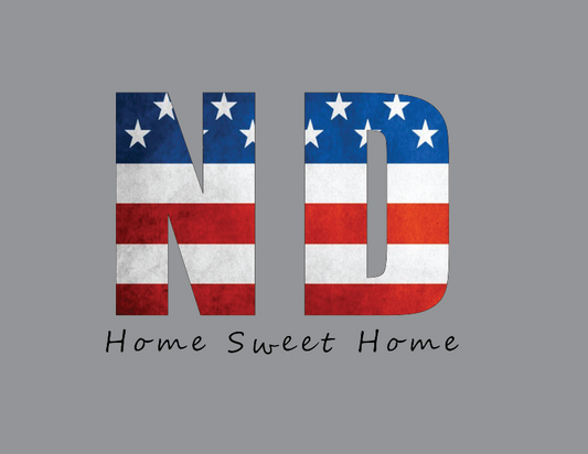 North Dakota ND Home Sweet Home T-Shirt