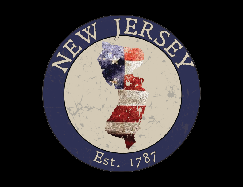 New Jersey NJ American Flag T-Shirt