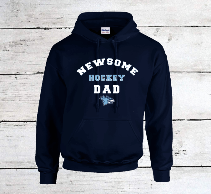 Newsome Hockey Dad with Logo Hoodies