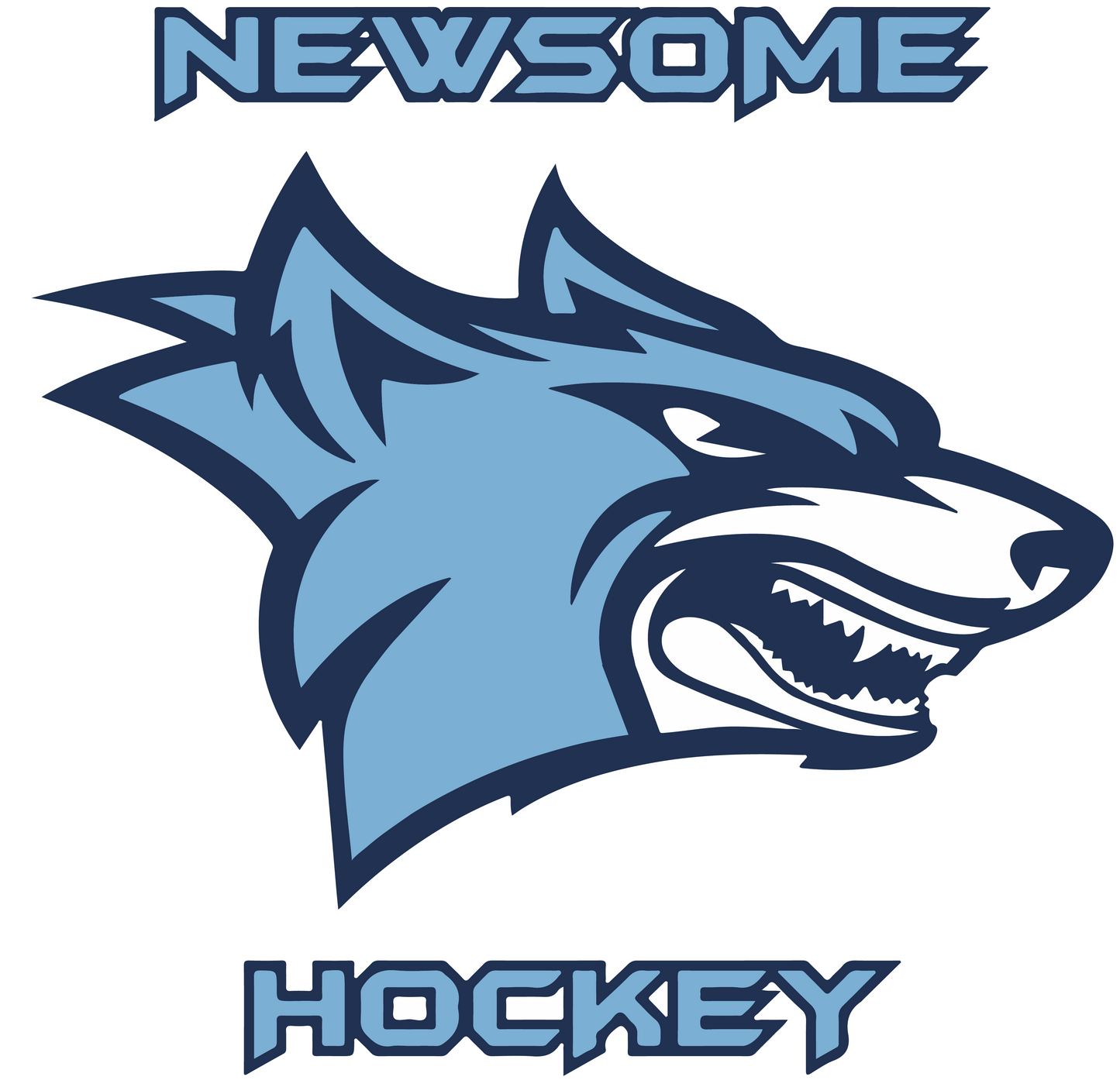 Newsome Hockey Logo Men's 1/2 Zip Pullovers