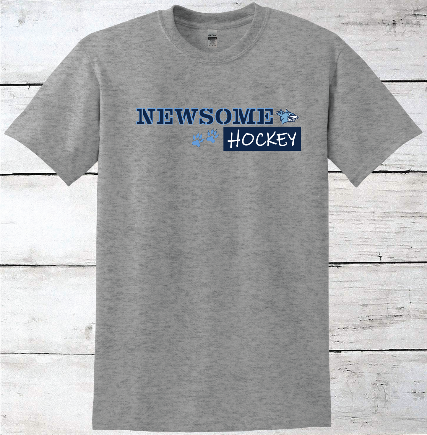 Newsome Hockey w/ Paw Prints T-Shirt