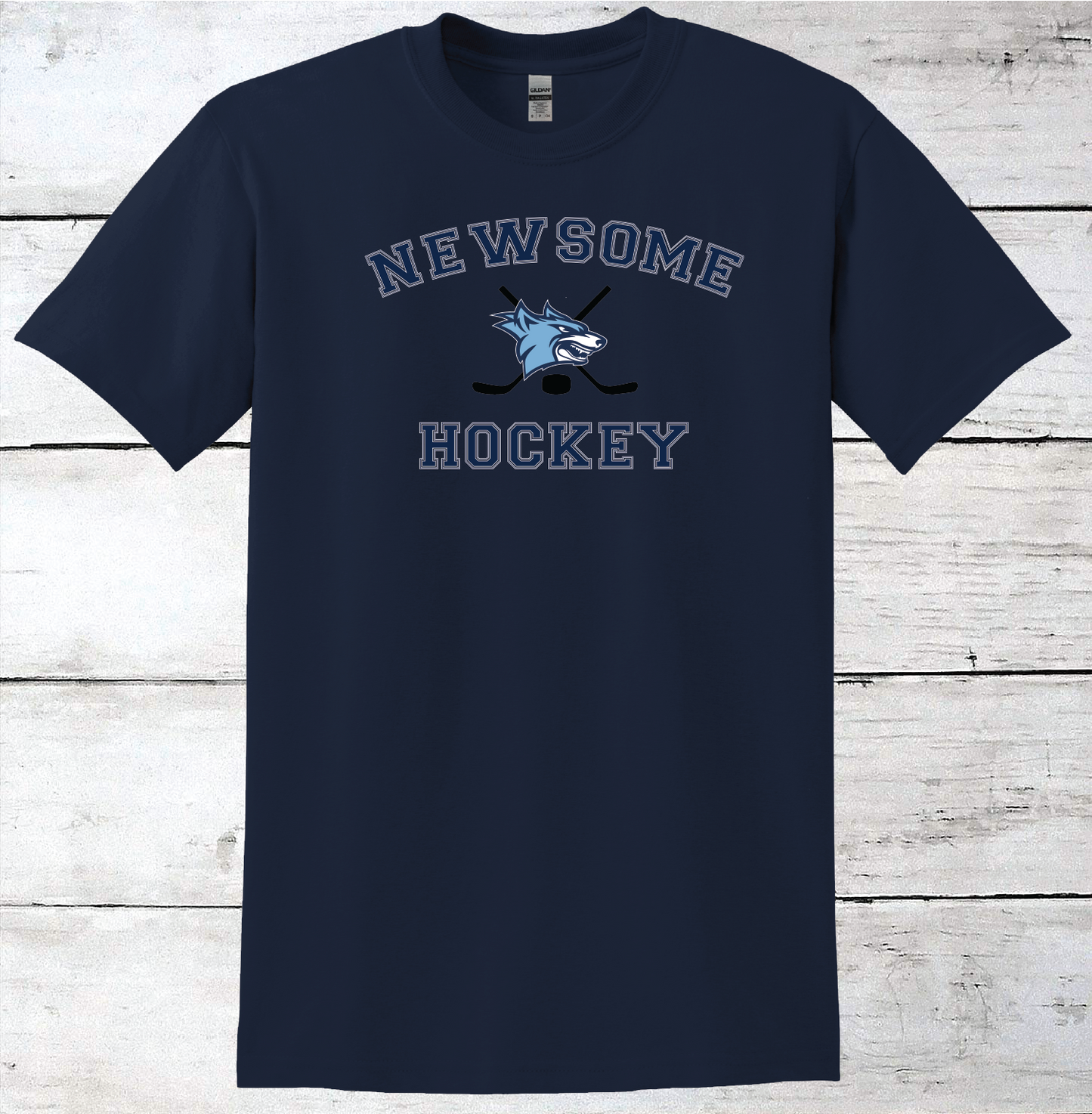 Newsome Hockey Logo & Sticks T-Shirt