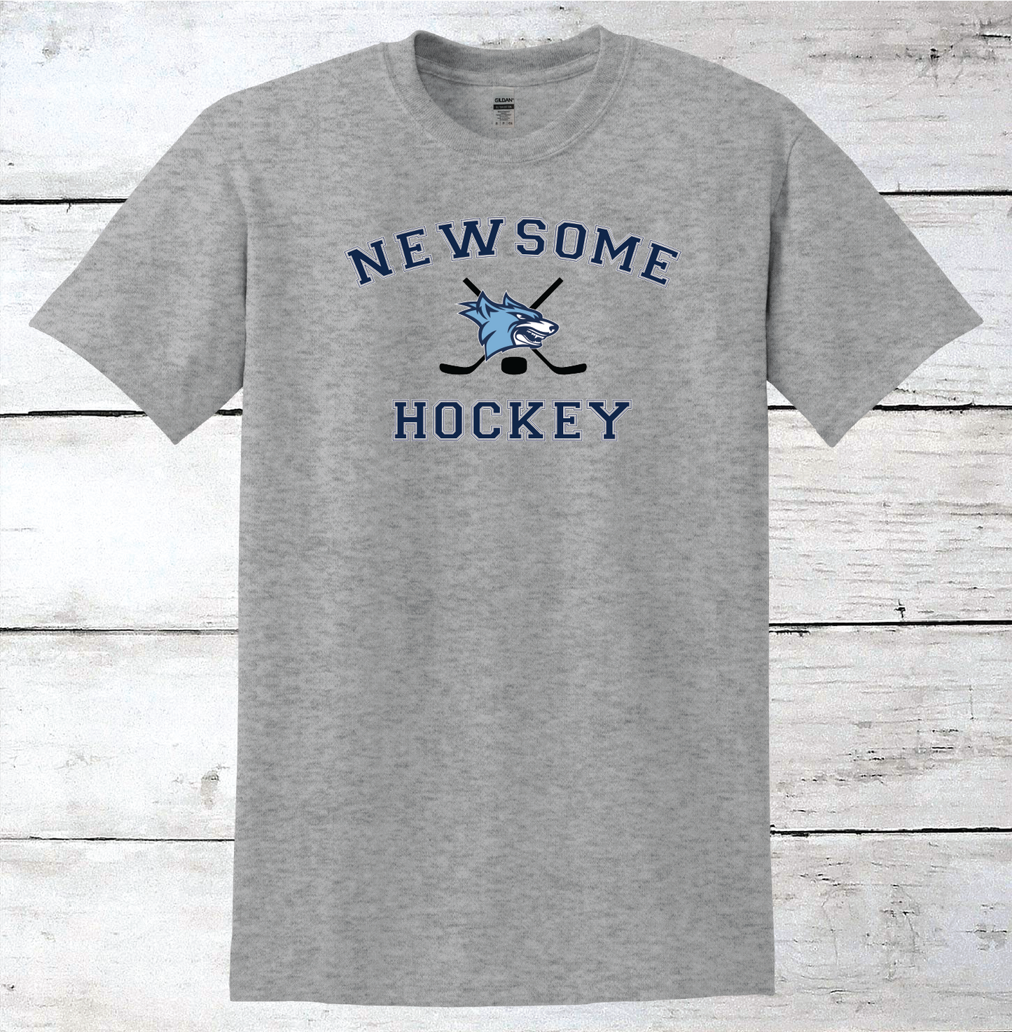 Newsome Hockey Logo & Sticks T-Shirt