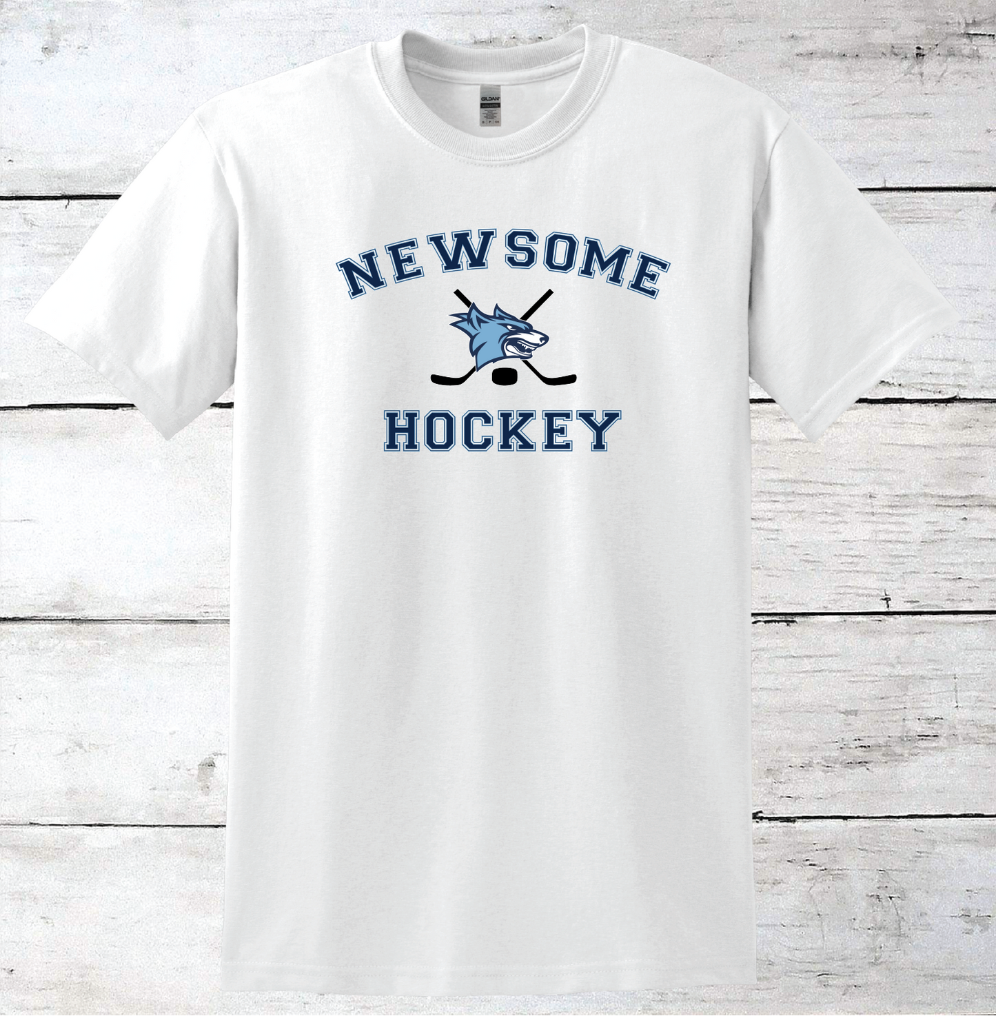 Newsome Hockey Logo & Sticks T-Shirt