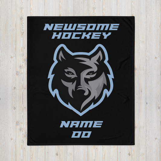 Newsome Hockey Third Jersey Logo Blankets (Customizable)