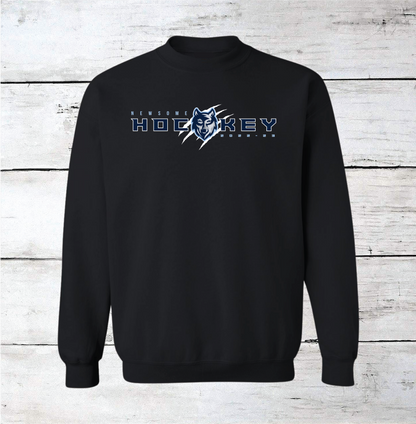 Newsome Hockey Wolf w/ Claws Brag Wear 2022-2023 Crewneck Sweatshirts