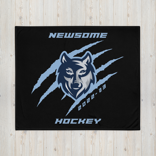 Newsome Hockey Wolf w/ Claws Brag Wear 2022-2023 Blankets
