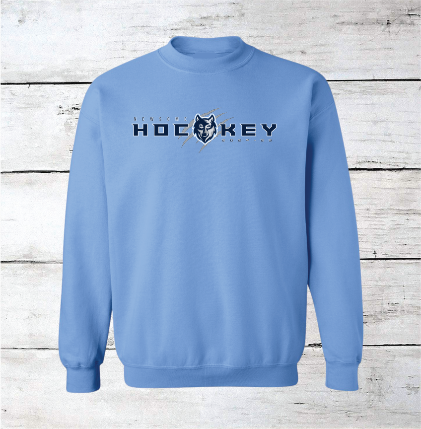 Newsome Hockey Wolf w/ Claws Brag Wear 2022-2023 Crewneck Sweatshirts