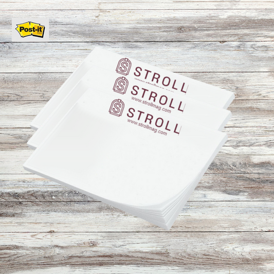 Stroll Branded Sticky Note Pads (25 Pack)