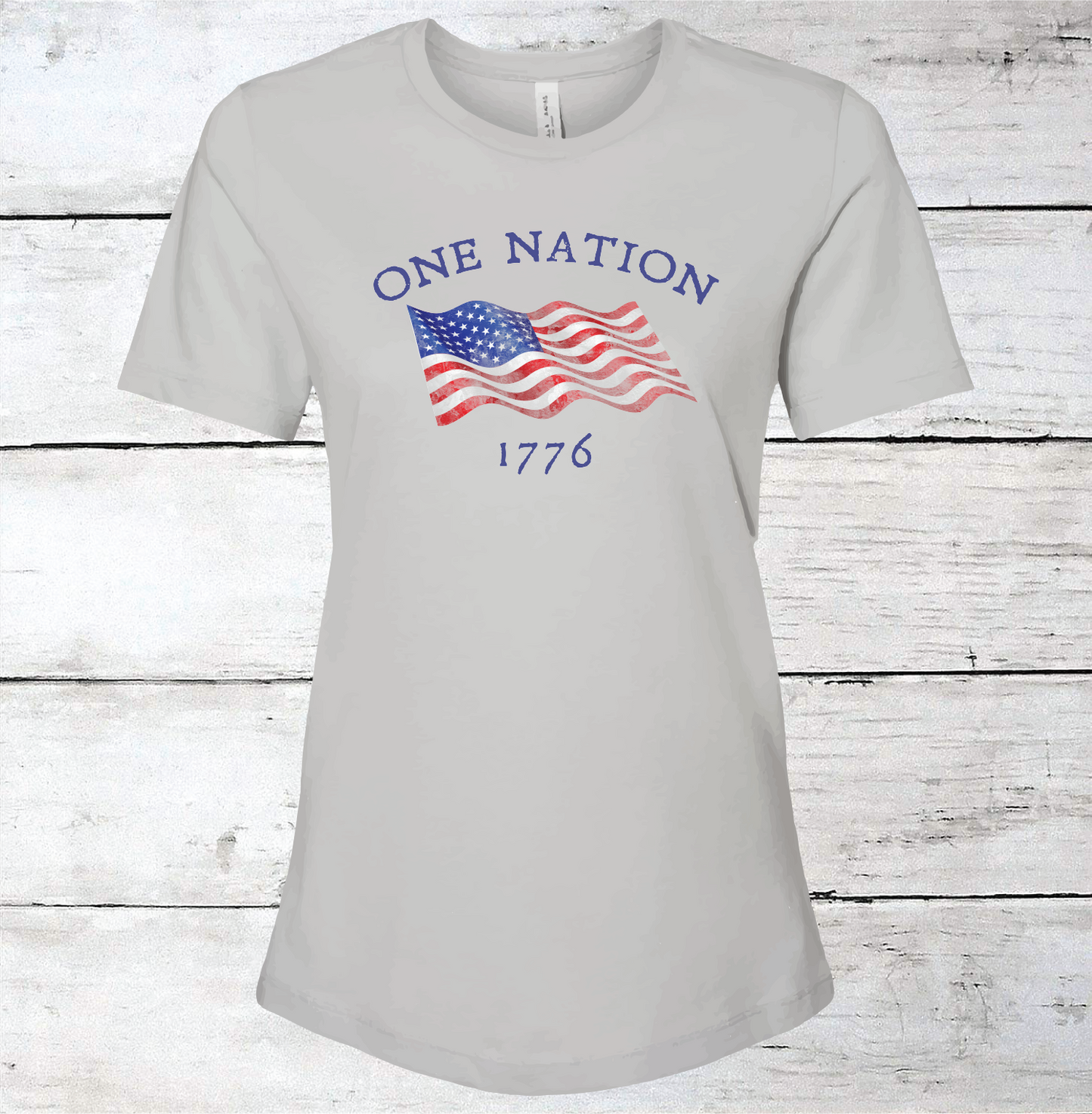 One Nation 1776 American Flag T-Shirt
