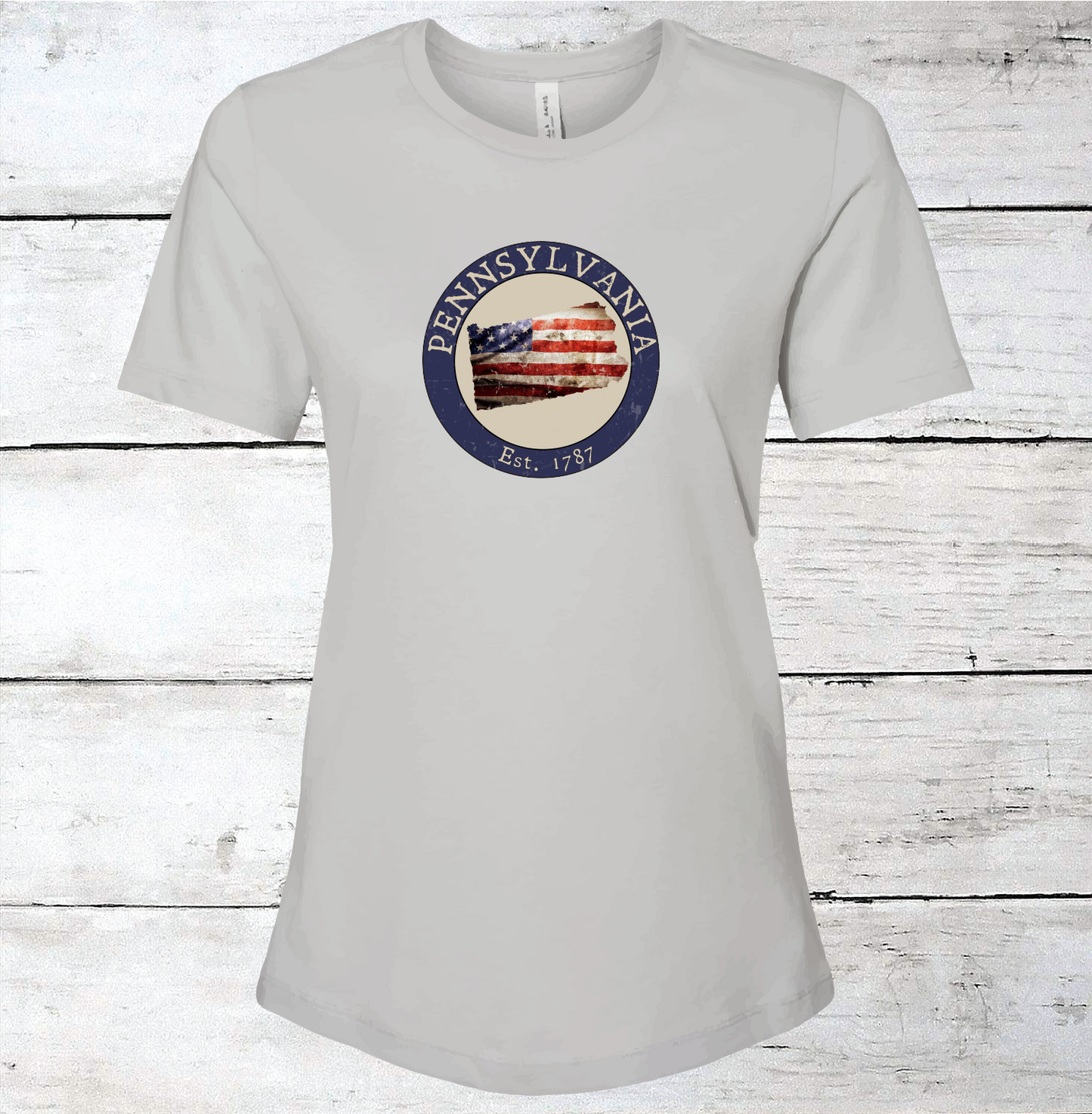 Pennsylvania PA American Flag T-Shirt