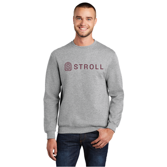 Crewneck Fleece Sweatshirt with Stroll Logo (Customizable to Neighborhood)