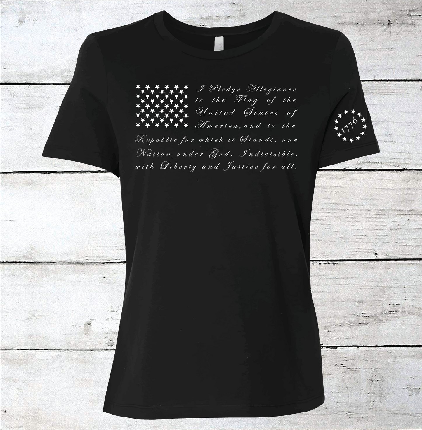 Pledge of Allegiance American Flag T-Shirt