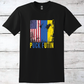 Puck Futin Ukraine & US Flag T-Shirt