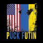 Puck Futin Ukraine & US Flag T-Shirt