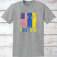 Puck Futin Ukraine & US Flag T-Shirt