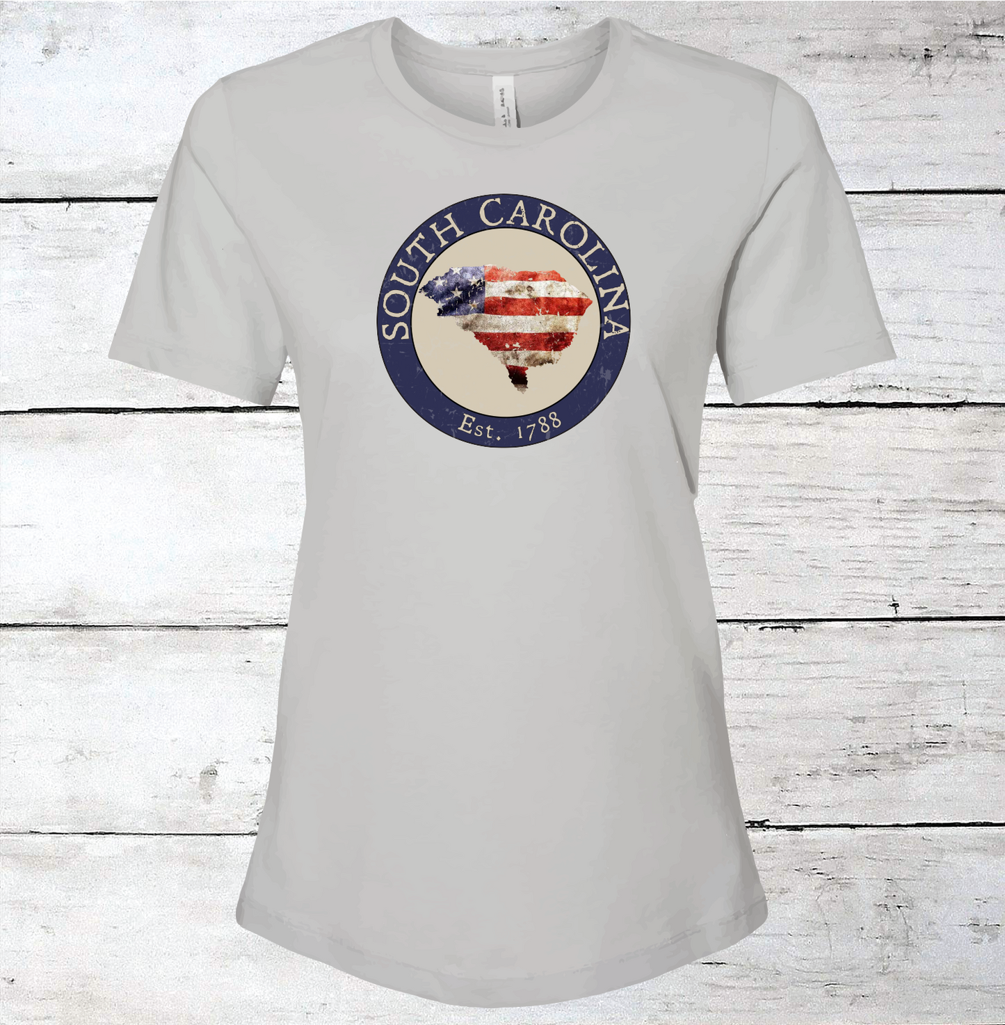 South Carolina SC American Flag T-Shirt
