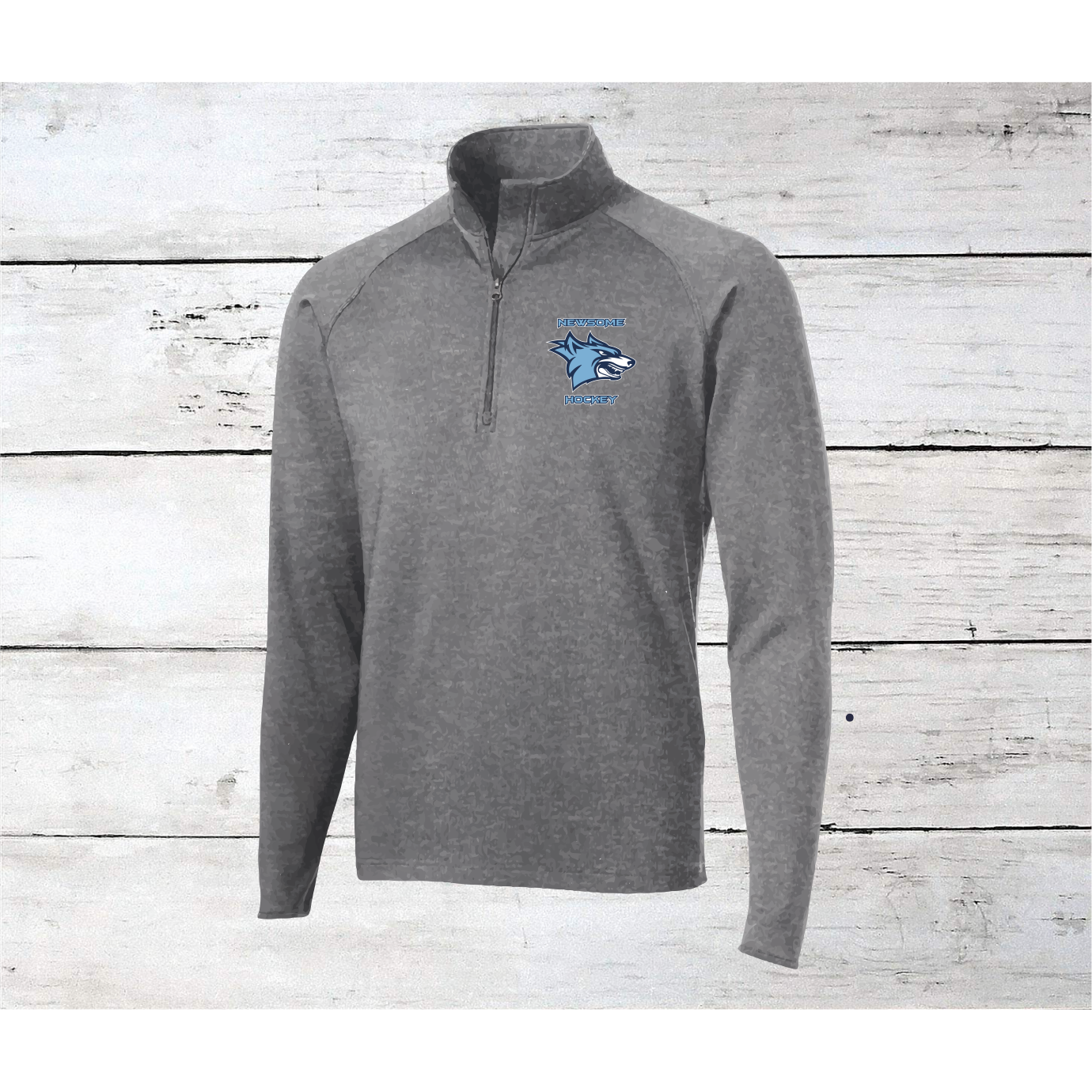 Newsome Hockey Logo Men's 1/2 Zip Pullovers