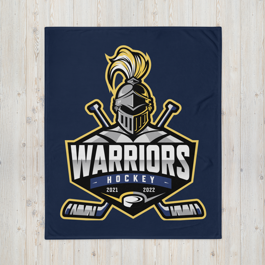 Steinbrenner Warriors Hockey Plush Throw Blankets