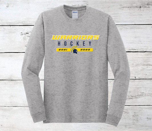 Steinbrenner Warriors Hockey Long Sleeve Shirt (Grey)