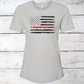 Thin Red Line Firefighter American Flag T-Shirt