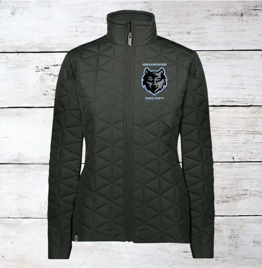 Newsome Hockey Third Jersey Logo Women's Quilted Jackets