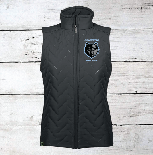Newsome Hockey Third Jersey Logo Women's Quilted Vests