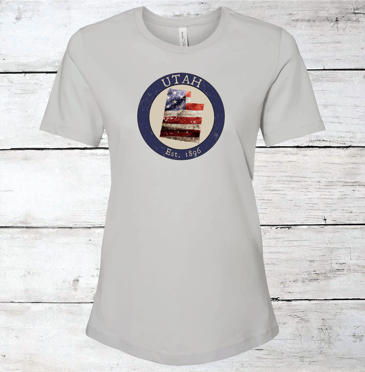 Utah UT American Flag T-Shirt