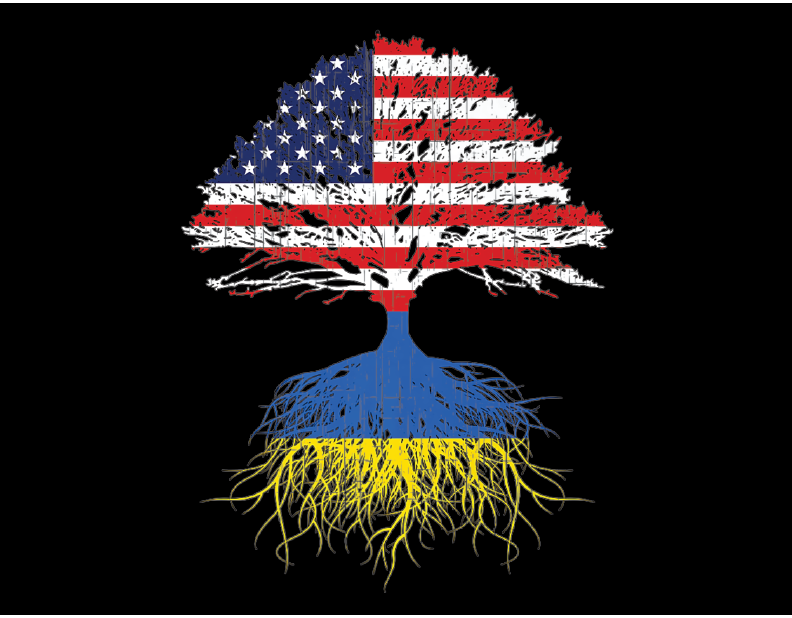 Ukrainian Roots, American Grown T-Shirt