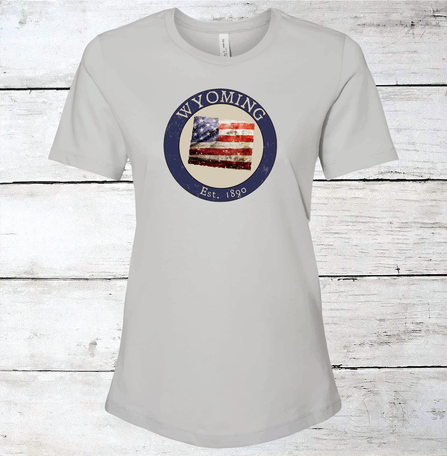 Wyoming WY American Flag T-Shirt