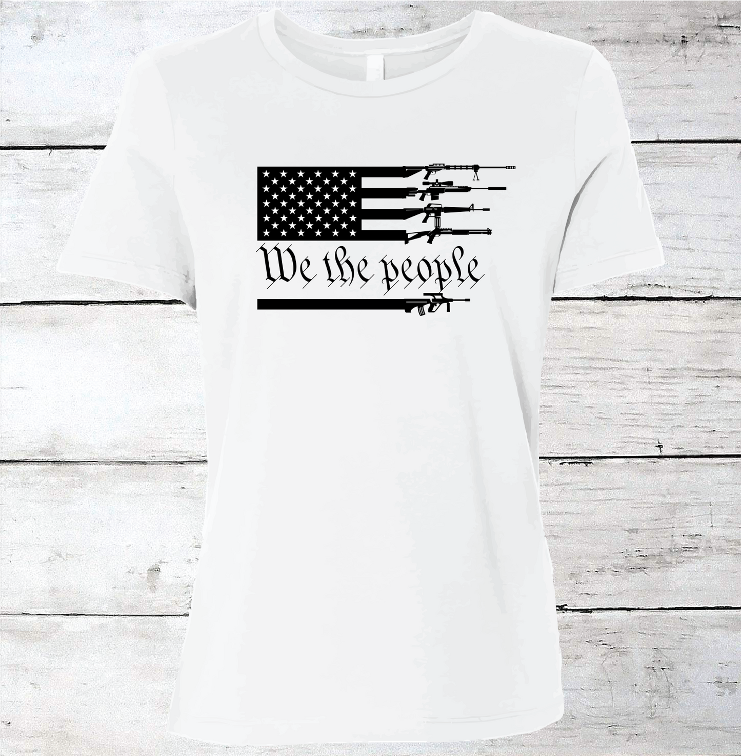 We The People Rifle American Flag T-Shirt