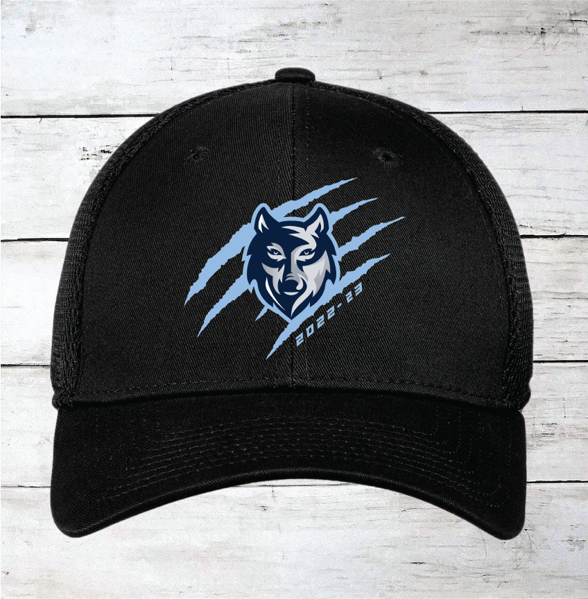 Newsome Hockey Wolf w/ Claws Brag Wear 2022-2023 Stretch Fit Hats