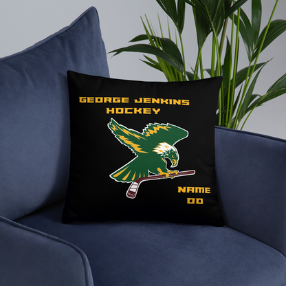 George Jenkins Hockey Throw Pillows (Customizable)
