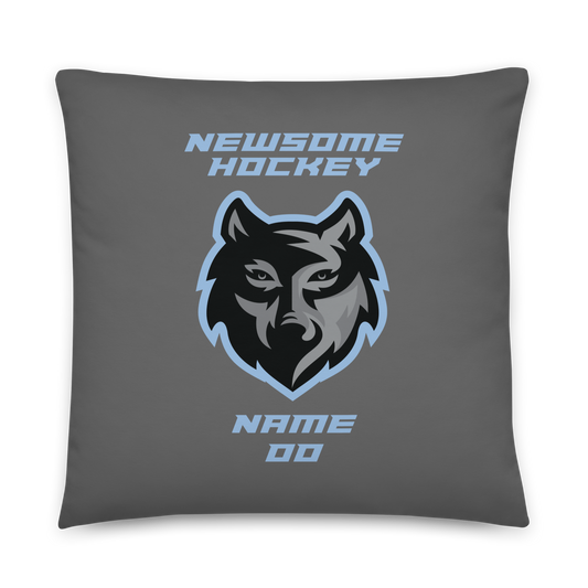 Newsome Hockey Third Jersey Logo Throw Pillows (Customizable)