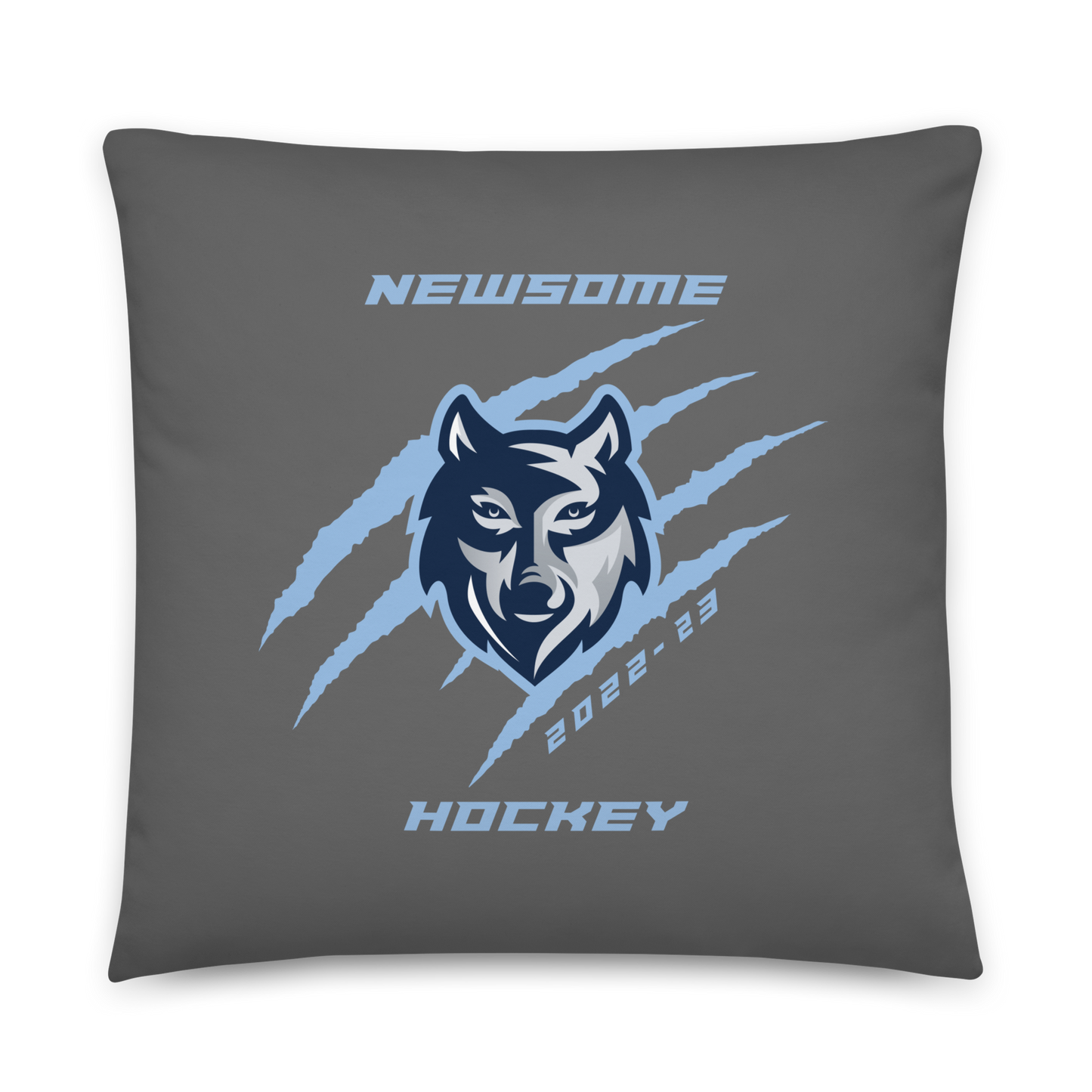 Newsome Hockey Wolf w/ Claws Brag Wear 2022-2023 Throw Pillows