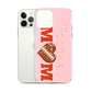Football Mom Pink iPhone Case
